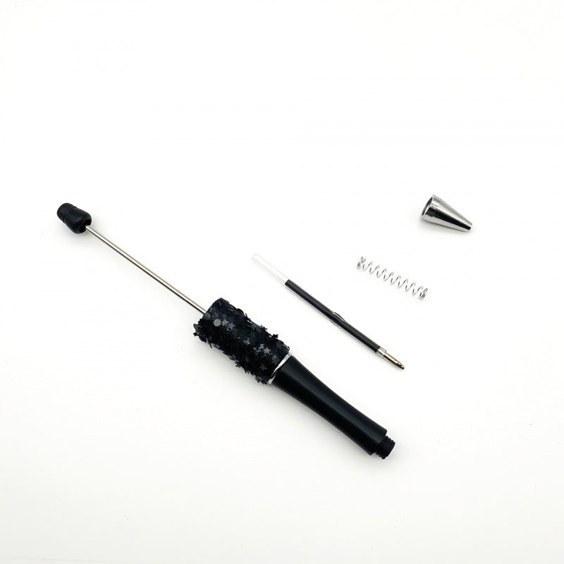 Star Bead Pen – Creative Five-Pointed Star Sequin Ballpoint Pen, Handmade Rotating Signature Pen (Wholesale Available)