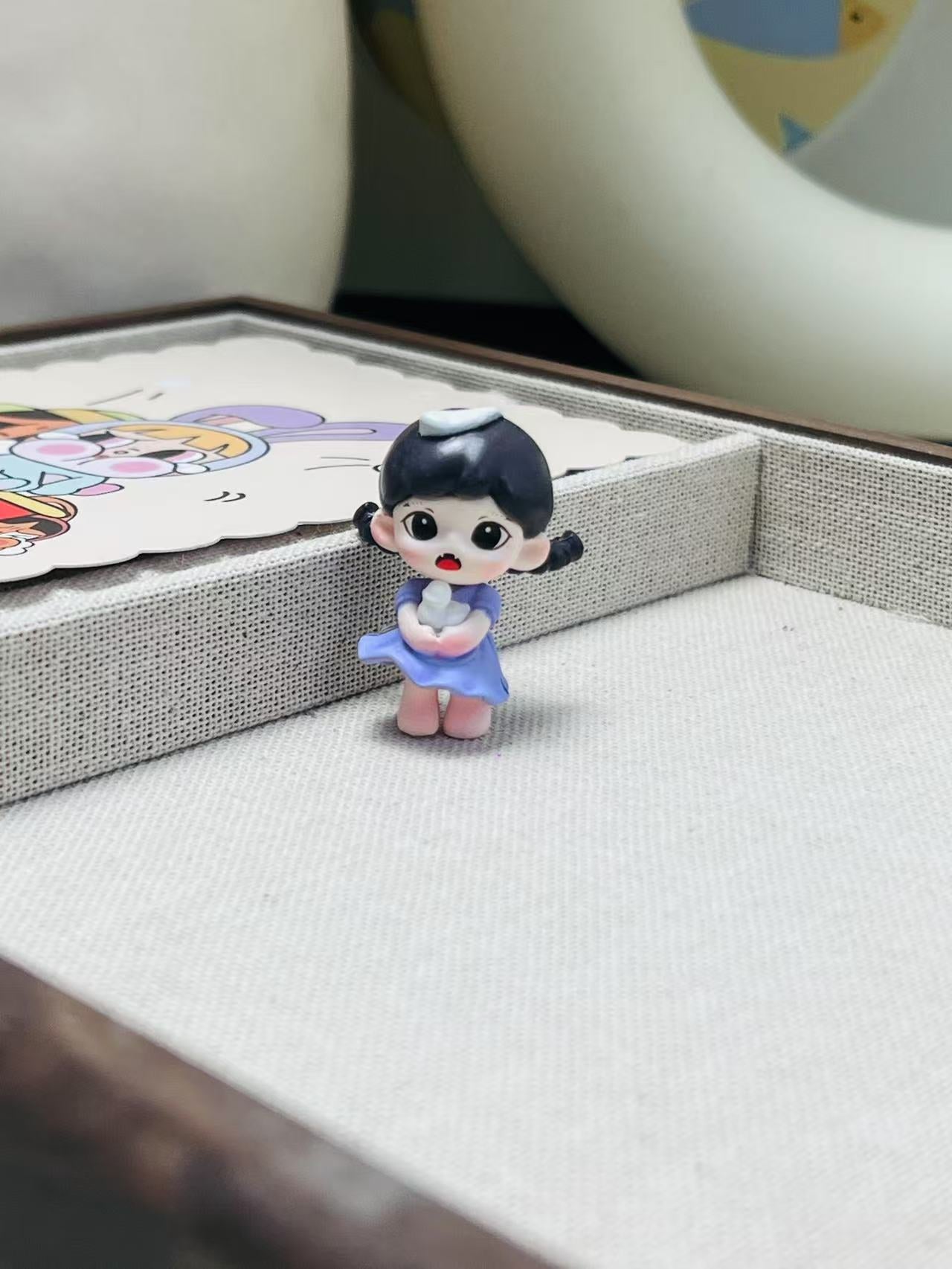 Zoraa Sister Mengli, PVC Material, Punchable for Keychain, Cute Trendy Toy