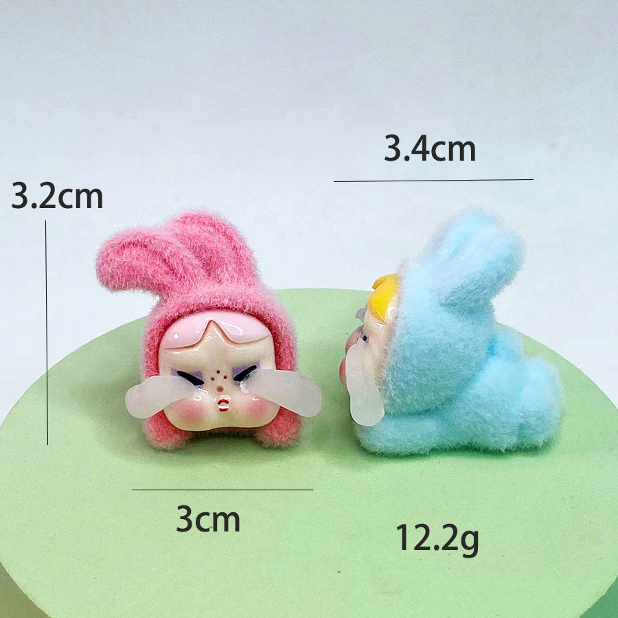 New Luminous Flocked Crying Baby Doll – DIY Resin Jewelry & Car Ornament
