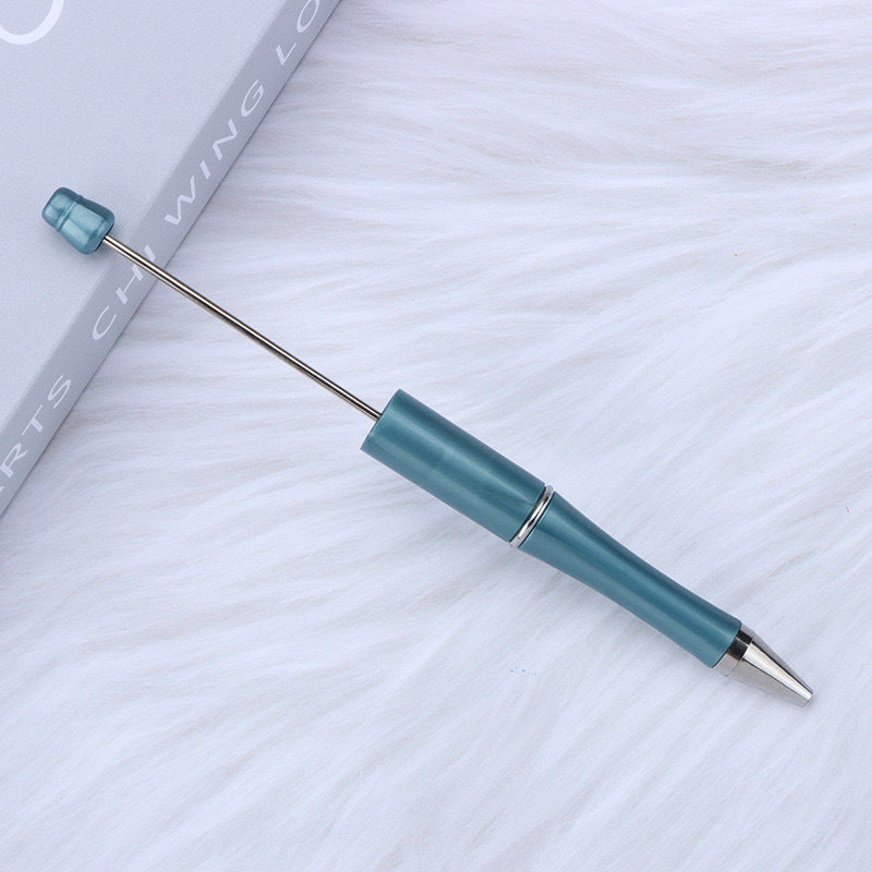 Creative handmade beaded pen DIY beaded multi-color spinning ballpoint pen hot-selling educational student stationery wholesale