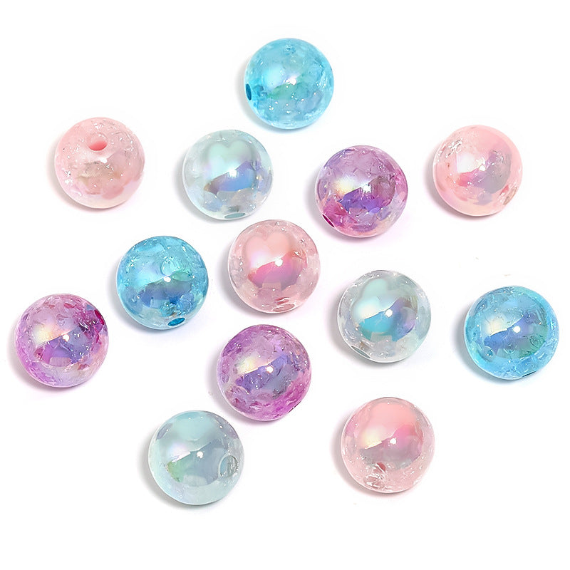 Acrylic Burst Crack Rabbit Head Beads – DIY Bead Pen, Mobile Phone Chain & Jewelry Accessories Loose Beads