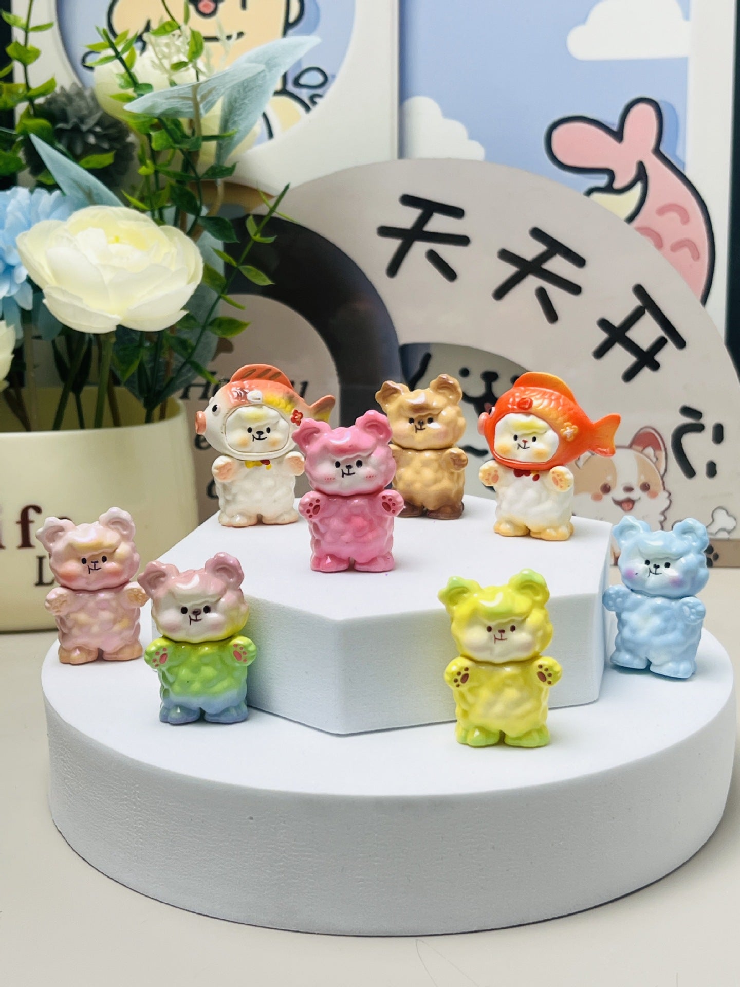 Mengli Zoraa Blind Box Sister Figurine, Trendy DIY Small Pendant, Cute Toy Figurine