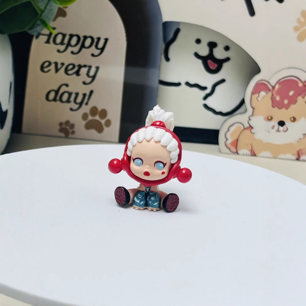 Mengli Zoraa Blind Box Sister Figurine, Trendy DIY Small Pendant, Cute Toy Figurine