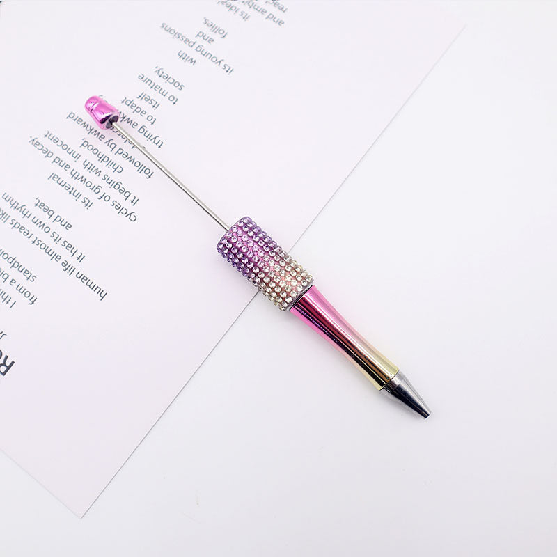 Colorful Diamond Bead Pen – DIY Gradient Sparkle Ballpoint Pen, High-Value Puzzle Gift for Students (Wholesale)