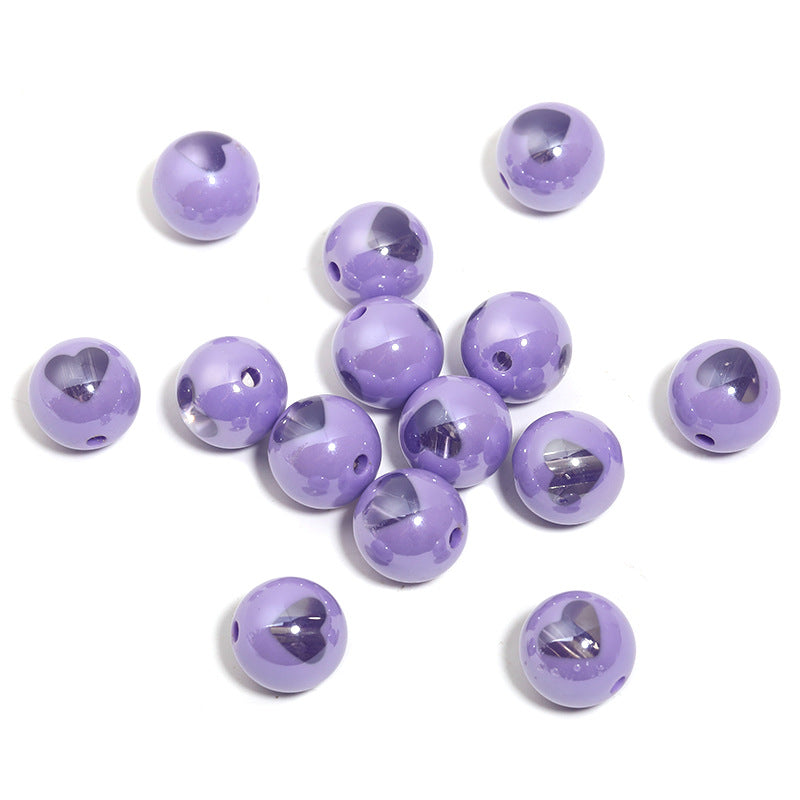 High-Quality Ins-Style Gold-Plated Small Stone Straight Hole Loose Beads – DIY Bead Pen, Bracelet & Keychain Accessories