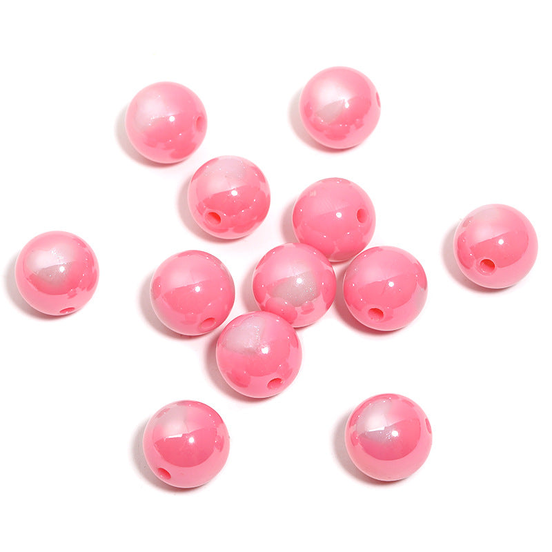 High-Quality Ins-Style Gold-Plated Small Stone Straight Hole Loose Beads – DIY Bead Pen, Bracelet & Keychain Accessories
