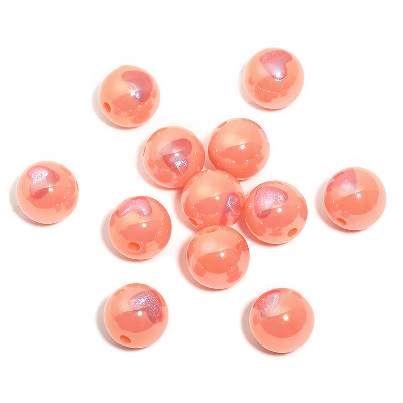 High-Quality Ins-Style Gold-Plated Small Stone Straight Hole Loose Beads – DIY Bead Pen, Bracelet & Keychain Accessories