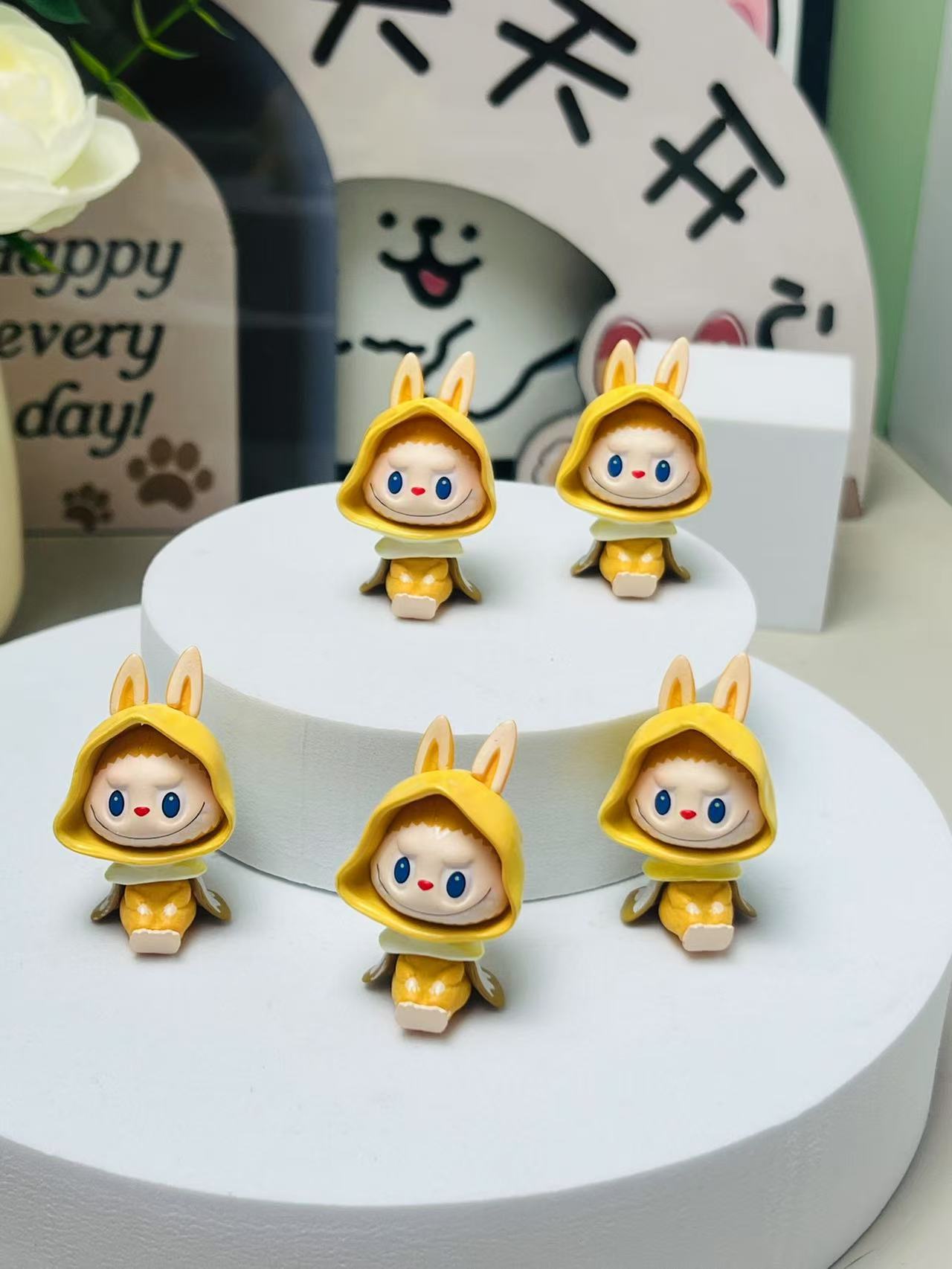 SKULLPANDA temperature series cute grain punchable sp8 generation tide play figure toy ornament doll ornament