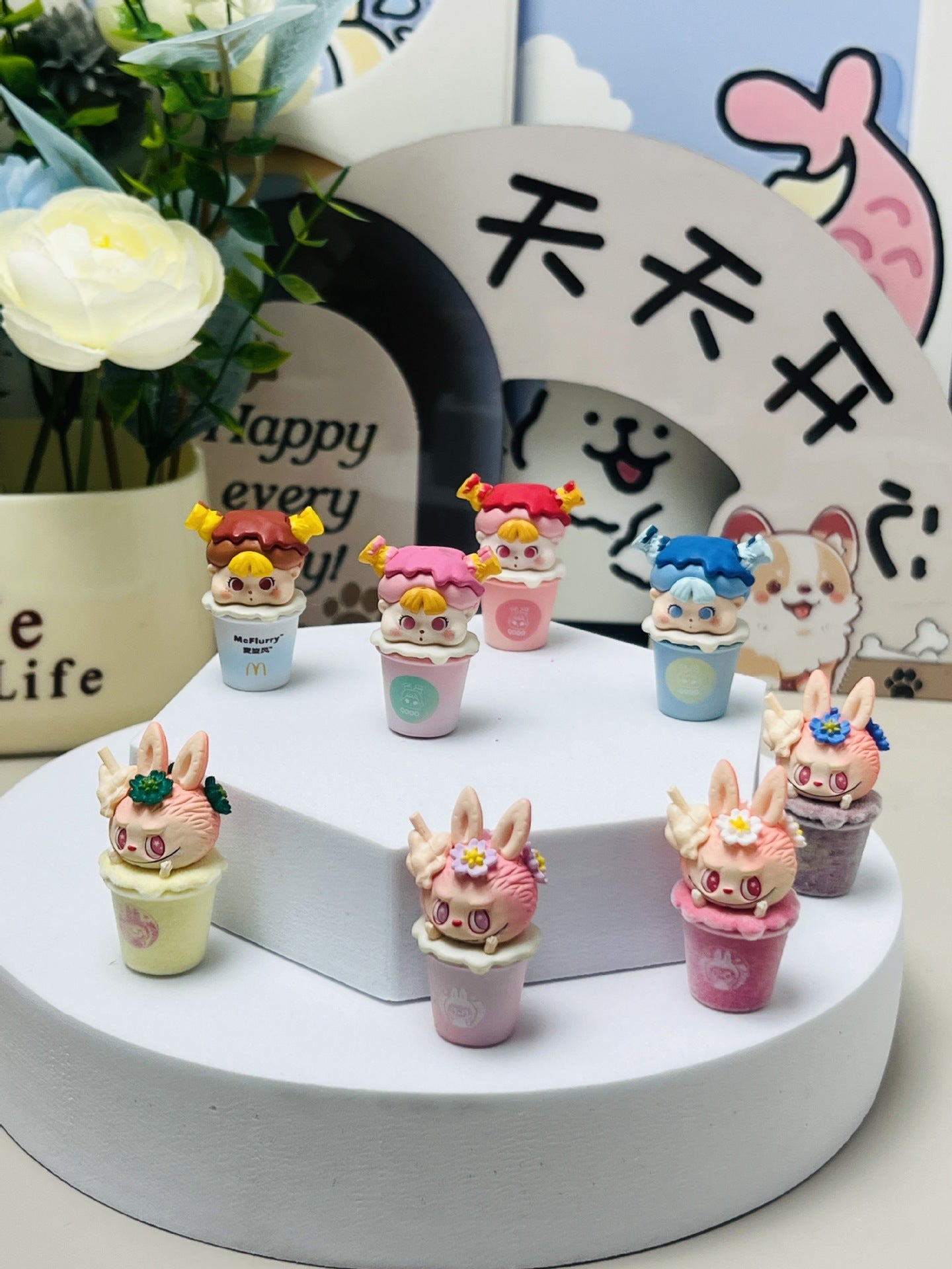 Mengli Zoraa Blind Box Sister Figurine, Trendy DIY Small Pendant, Cute Toy Figurine