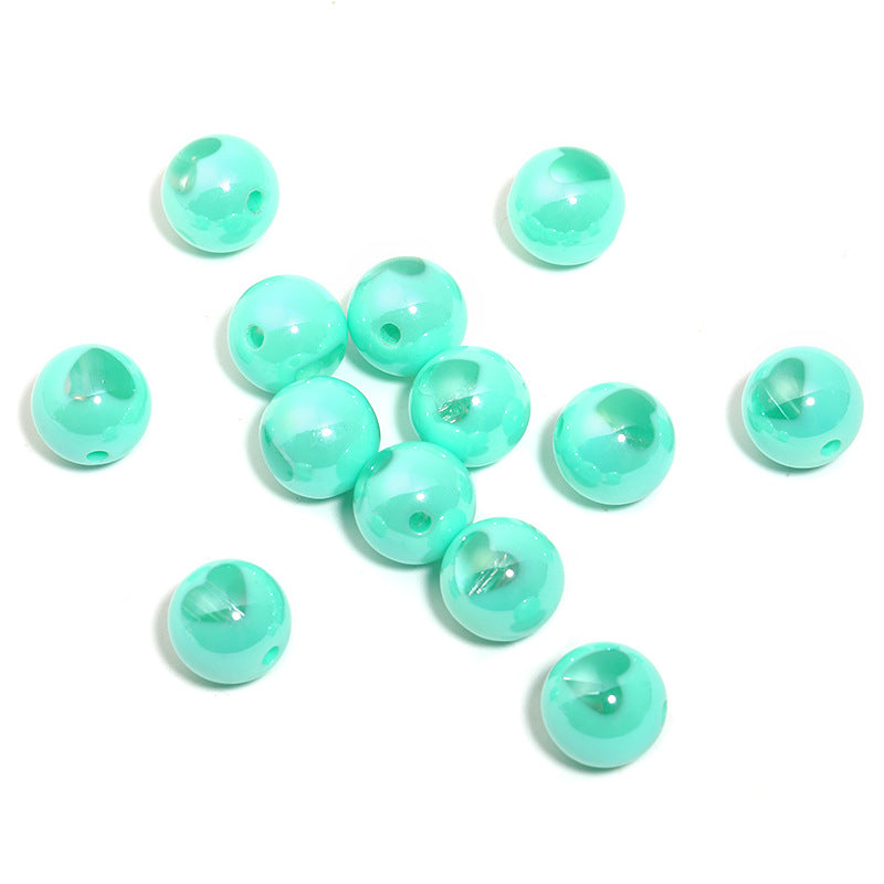High-Quality Ins-Style Gold-Plated Small Stone Straight Hole Loose Beads – DIY Bead Pen, Bracelet & Keychain Accessories