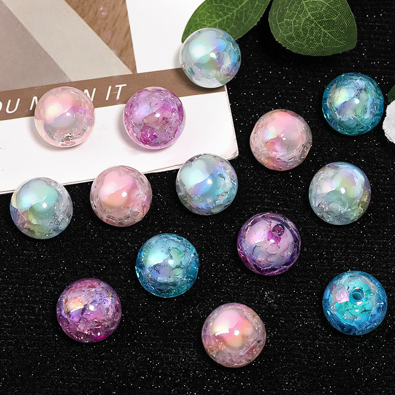 Acrylic Burst Crack Rabbit Head Beads – DIY Bead Pen, Mobile Phone Chain & Jewelry Accessories Loose Beads