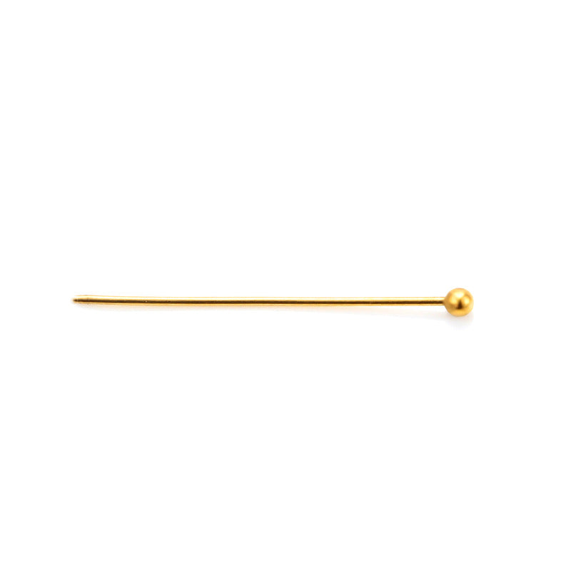 New spherical needle round needle stainless steel jewelry accessories DIY beading material multi-specification fashion titanium steel accessories