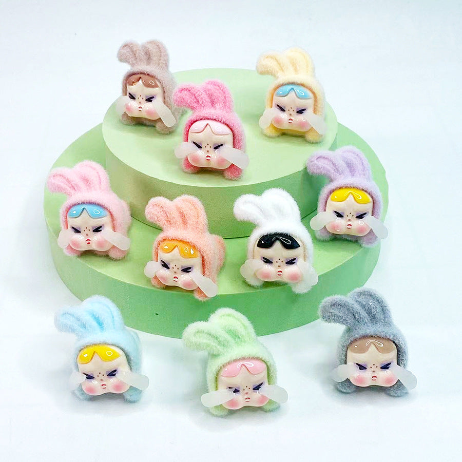 New Luminous Flocked Crying Baby Doll – DIY Resin Jewelry & Car Ornament