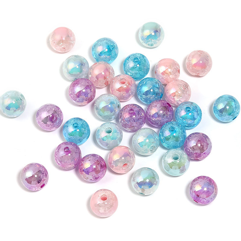 Acrylic Burst Crack Rabbit Head Beads – DIY Bead Pen, Mobile Phone Chain & Jewelry Accessories Loose Beads