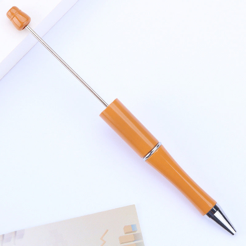 Creative handmade beaded pen DIY beaded multi-color spinning ballpoint pen hot-selling educational student stationery wholesale