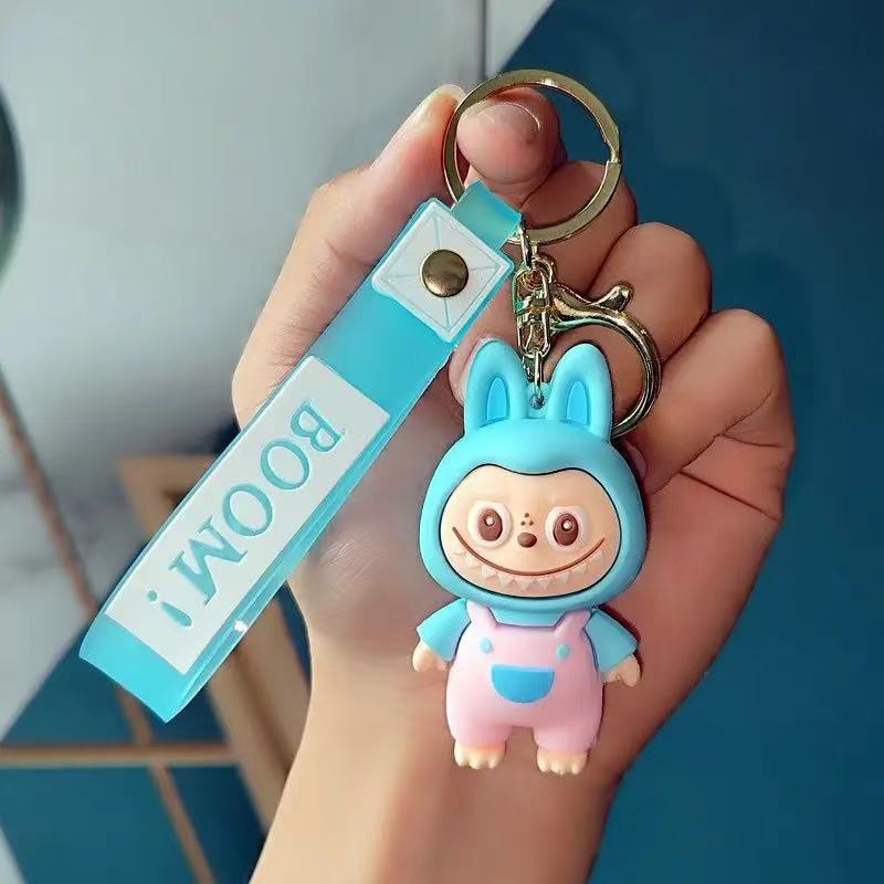 Cartoon Cute Labrabbit Keychain, 3D Figure Backpack Pendant, Car Keychain, Small Gift Decoration