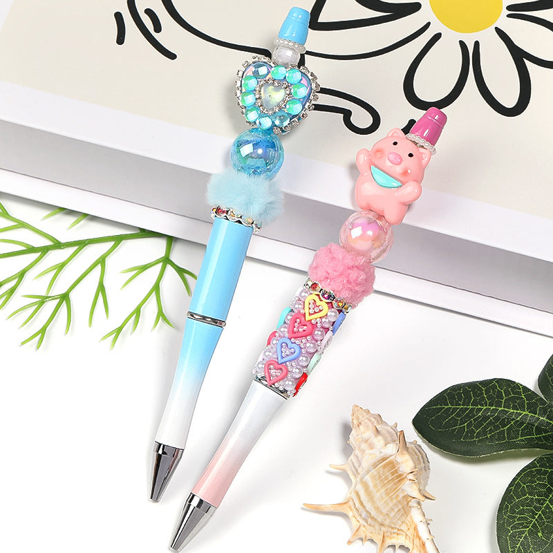 Acrylic Burst Crack Rabbit Head Beads – DIY Bead Pen, Mobile Phone Chain & Jewelry Accessories Loose Beads