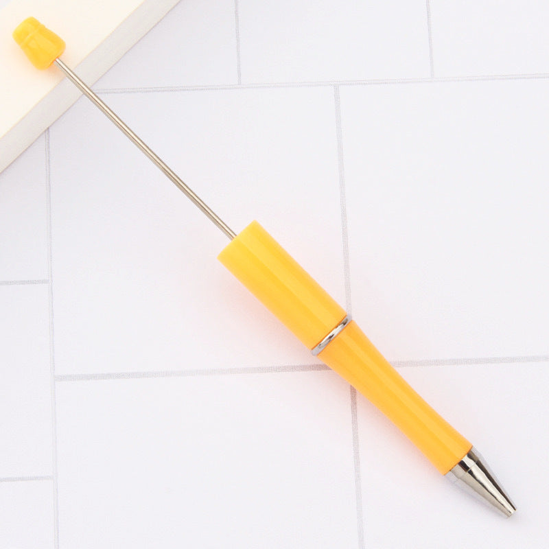 Creative handmade beaded pen DIY beaded multi-color spinning ballpoint pen hot-selling educational student stationery wholesale