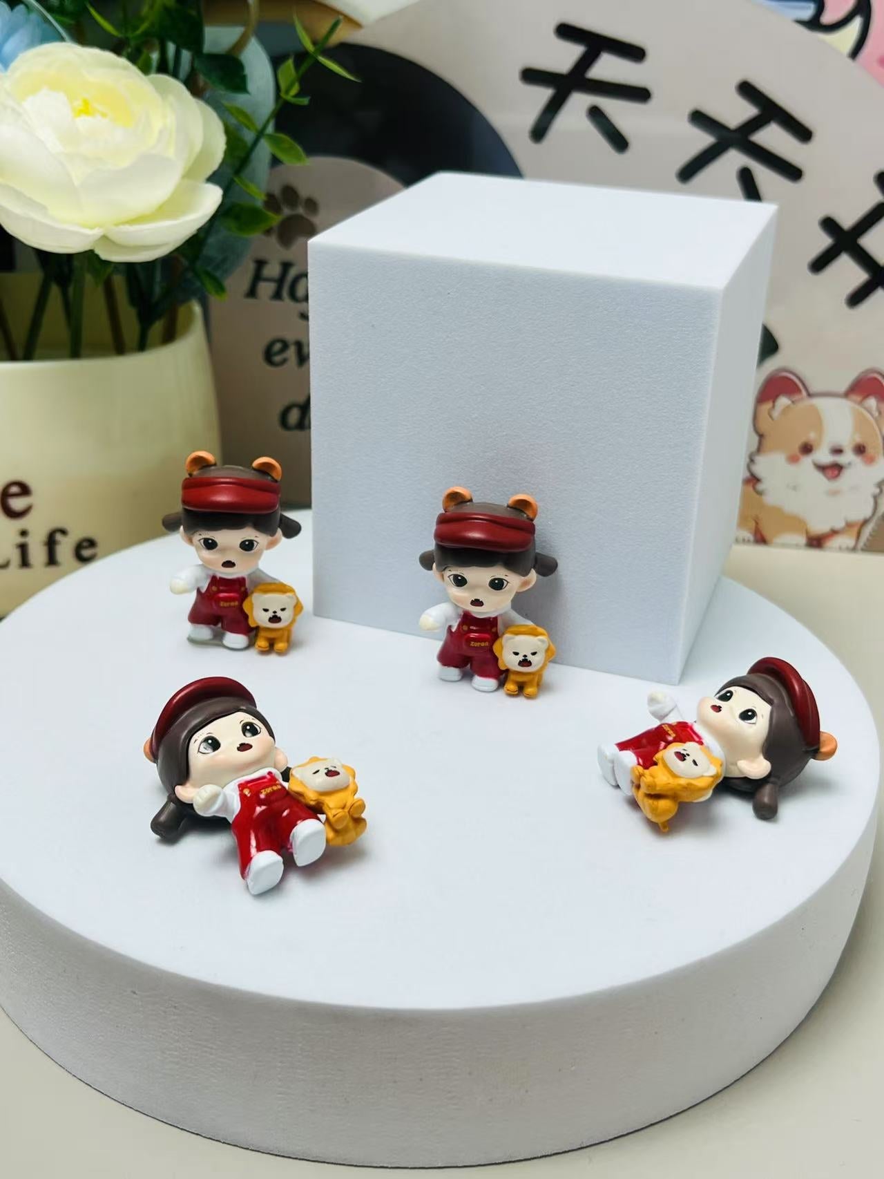Mengli Zoraa Blind Box Sister Figurine, Trendy DIY Small Pendant, Cute Toy Figurine