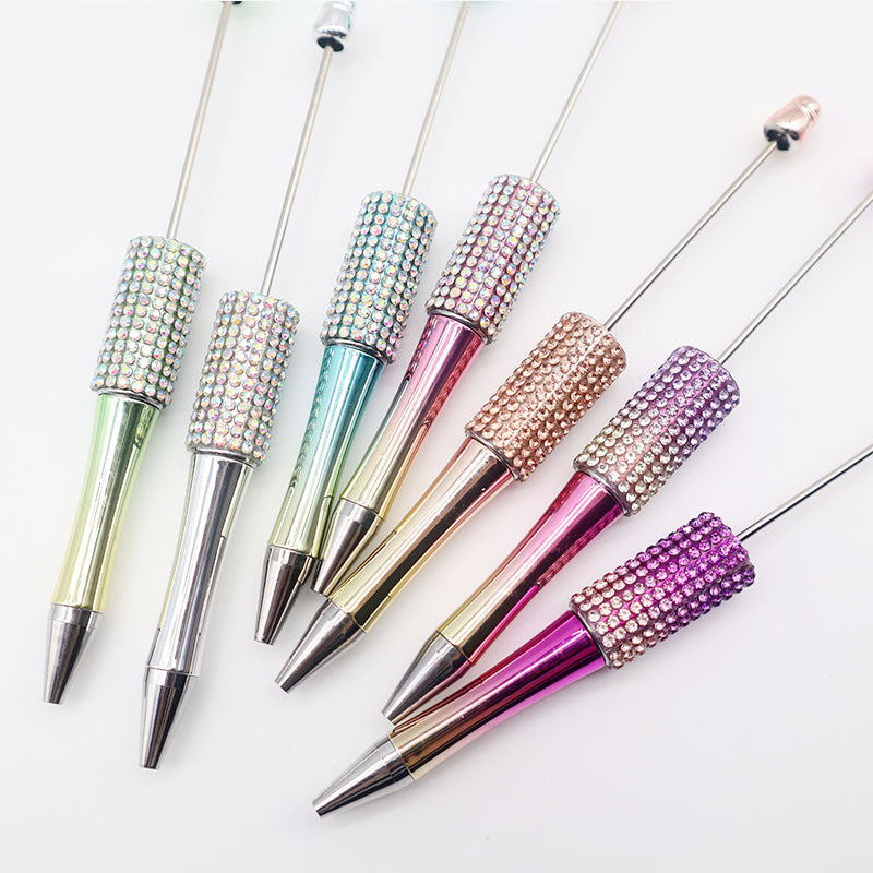 Colorful Diamond Bead Pen – DIY Gradient Sparkle Ballpoint Pen, High-Value Puzzle Gift for Students (Wholesale)