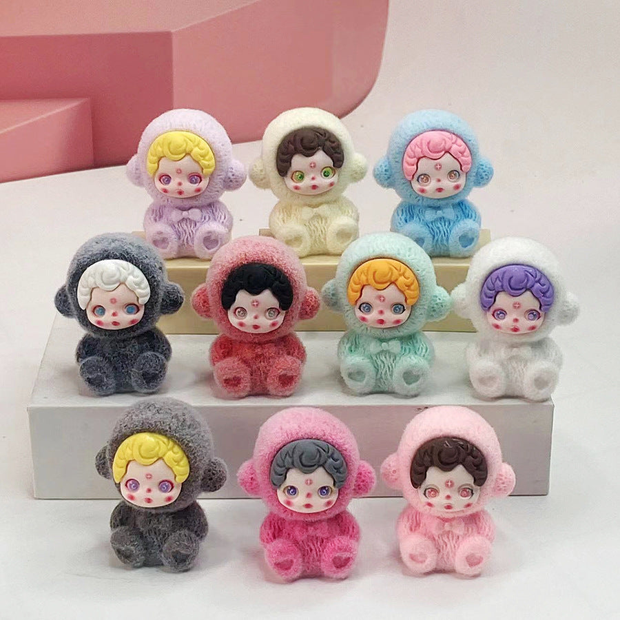 Flocked SP Elf Girl – DIY 3D Resin Keychain Pendant