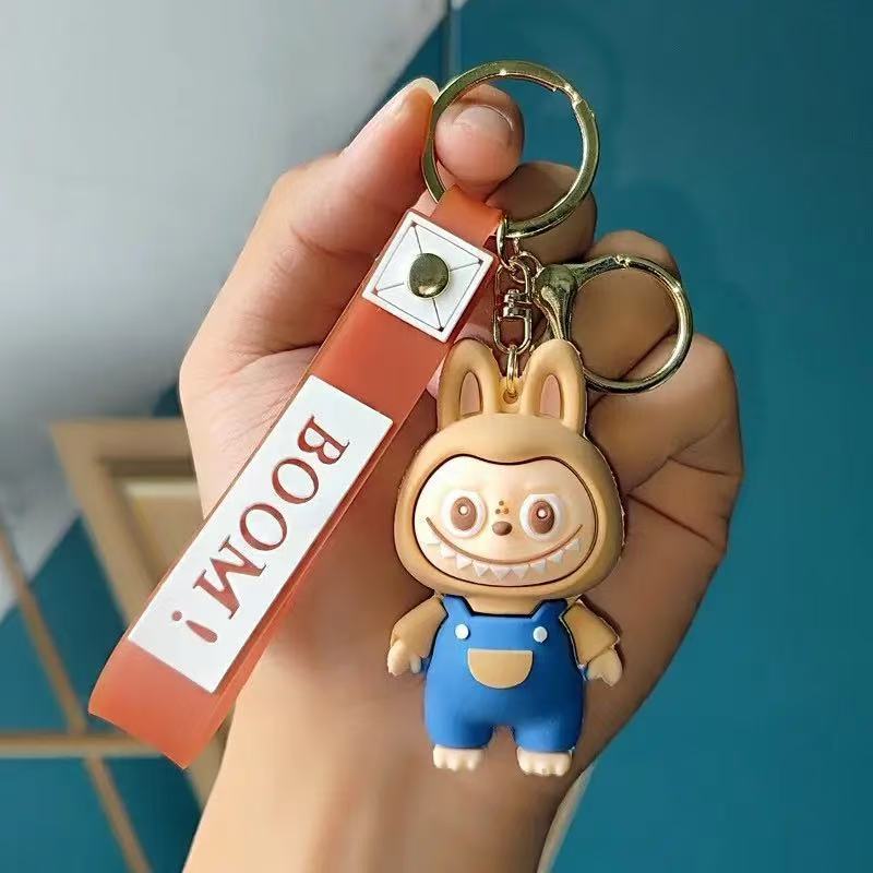Cartoon Cute Labrabbit Keychain, 3D Figure Backpack Pendant, Car Keychain, Small Gift Decoration