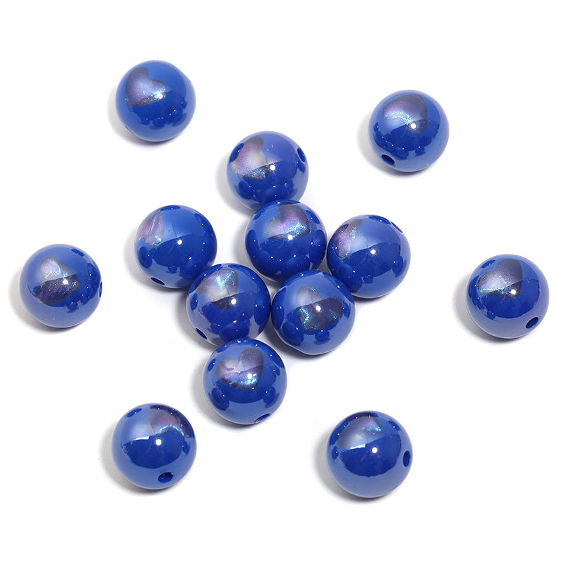 High-Quality Ins-Style Gold-Plated Small Stone Straight Hole Loose Beads – DIY Bead Pen, Bracelet & Keychain Accessories