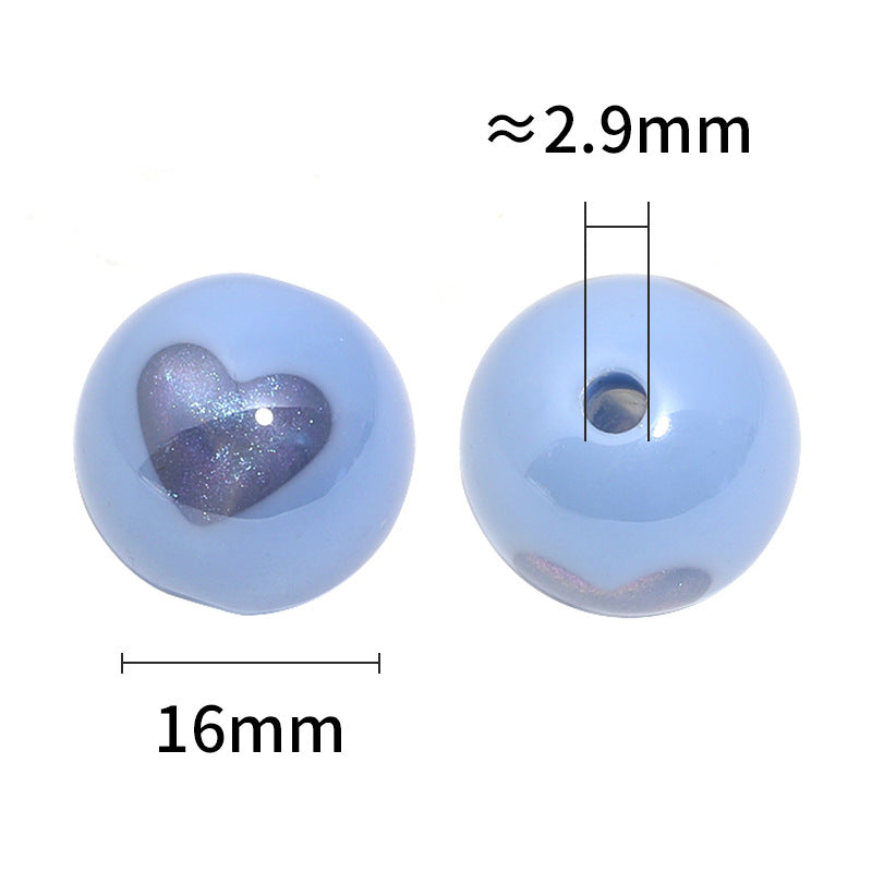 High-Quality Ins-Style Gold-Plated Small Stone Straight Hole Loose Beads – DIY Bead Pen, Bracelet & Keychain Accessories