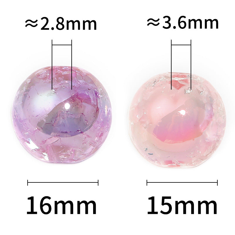 Acrylic Burst Crack Rabbit Head Beads – DIY Bead Pen, Mobile Phone Chain & Jewelry Accessories Loose Beads
