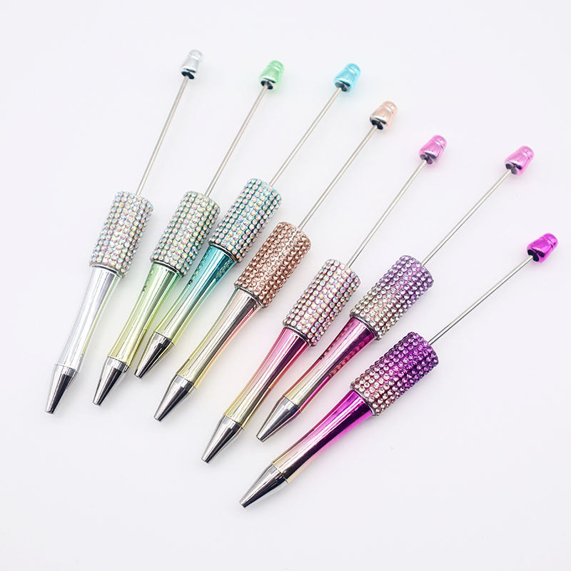 Colorful Diamond Bead Pen – DIY Gradient Sparkle Ballpoint Pen, High-Value Puzzle Gift for Students (Wholesale)
