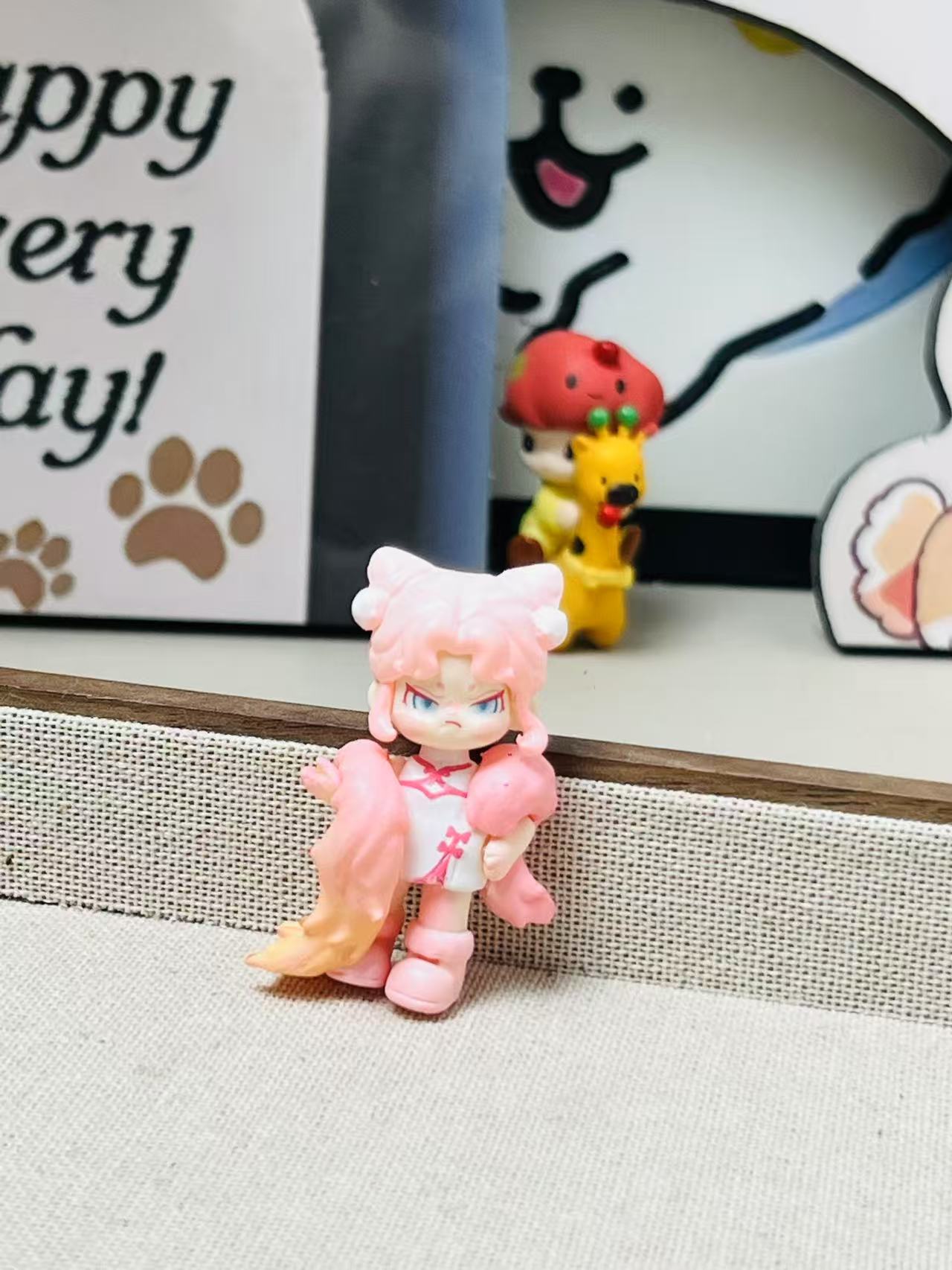 Zoraa Sister Mengli, PVC Material, Punchable for Keychain, Cute Trendy Toy