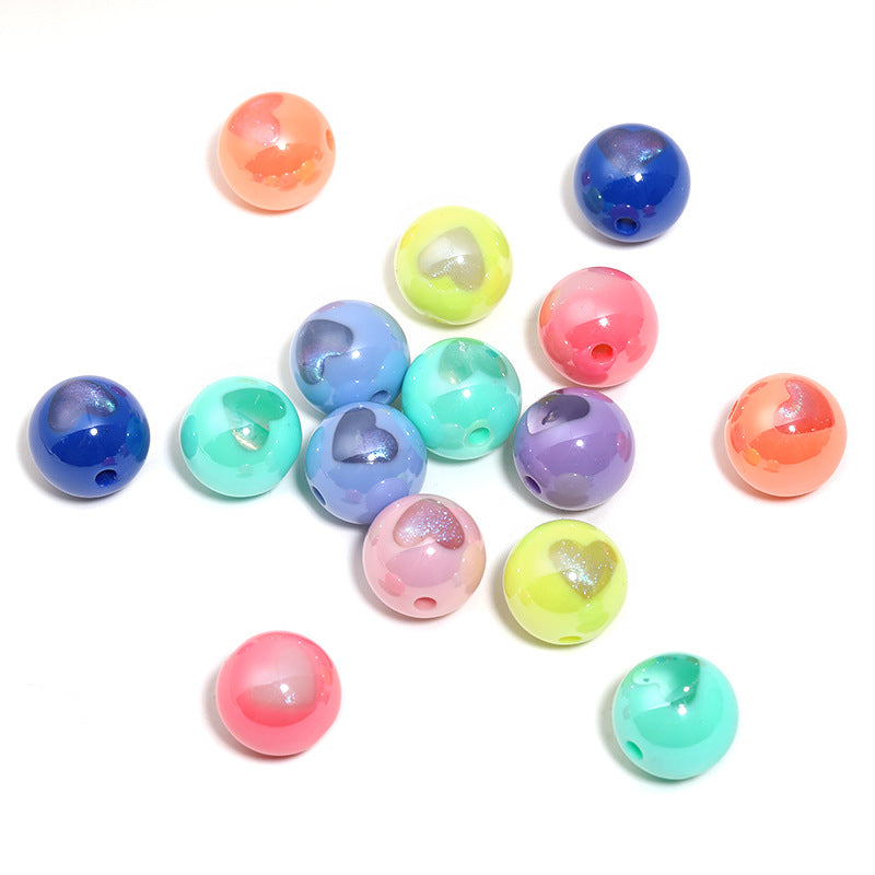 High-Quality Ins-Style Gold-Plated Small Stone Straight Hole Loose Beads – DIY Bead Pen, Bracelet & Keychain Accessories