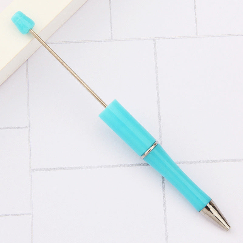 Creative handmade beaded pen DIY beaded multi-color spinning ballpoint pen hot-selling educational student stationery wholesale