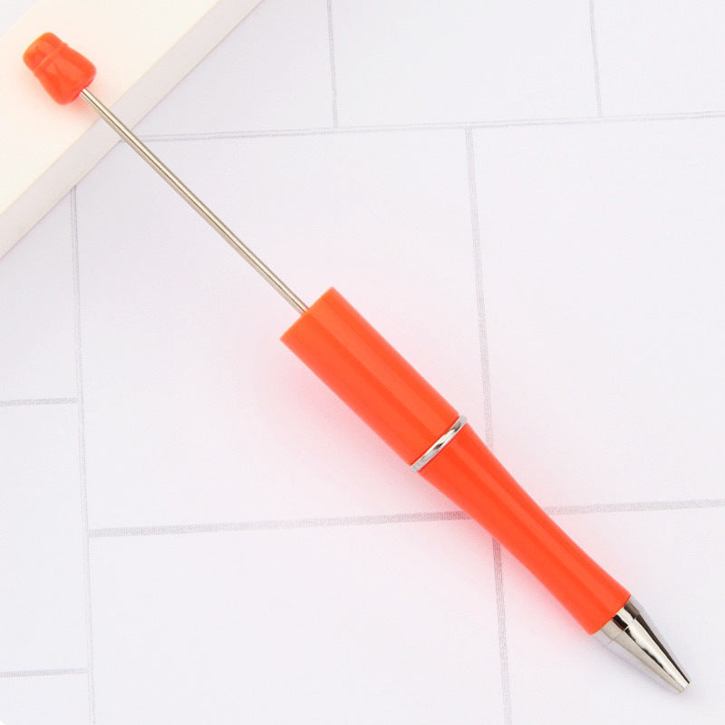 Creative handmade beaded pen DIY beaded multi-color spinning ballpoint pen hot-selling educational student stationery wholesale