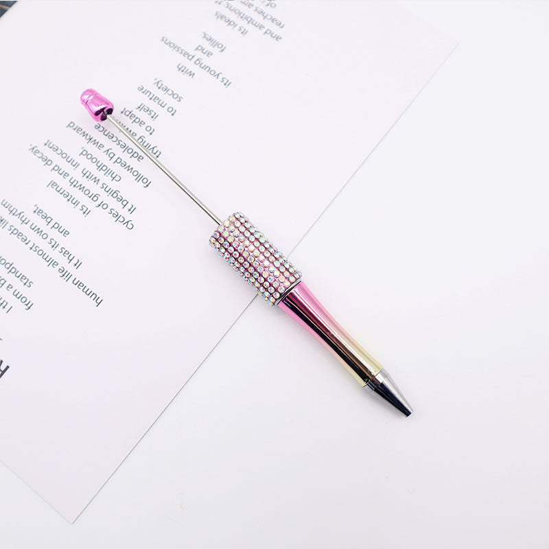 Colorful Diamond Bead Pen – DIY Gradient Sparkle Ballpoint Pen, High-Value Puzzle Gift for Students (Wholesale)