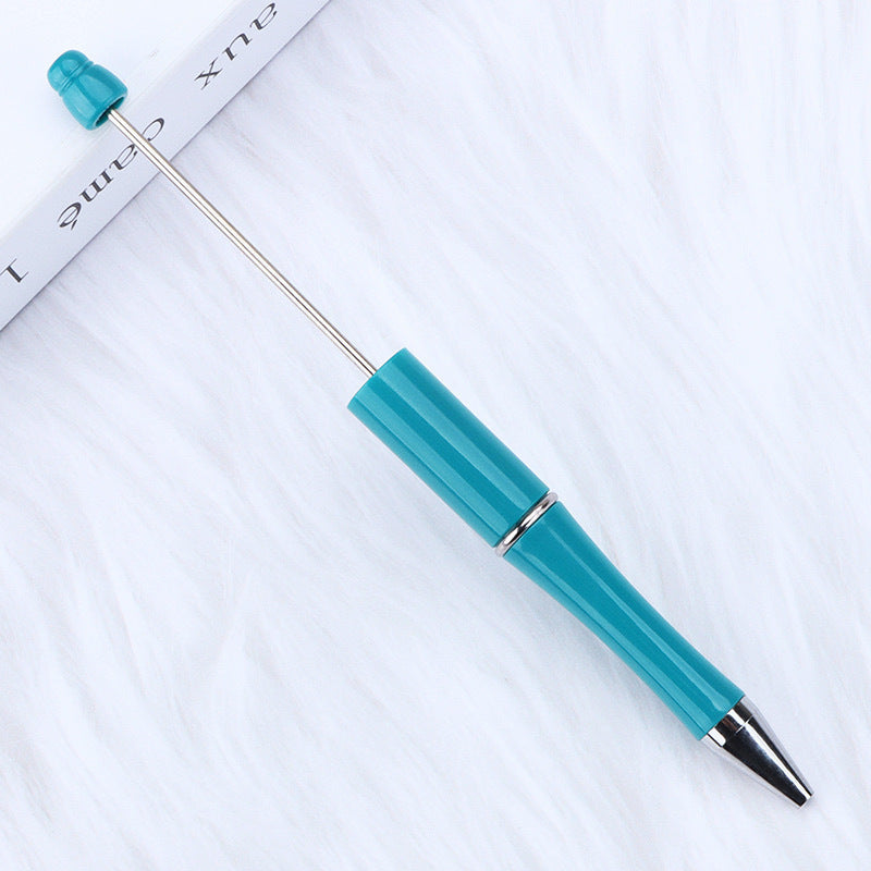 Creative handmade beaded pen DIY beaded multi-color spinning ballpoint pen hot-selling educational student stationery wholesale