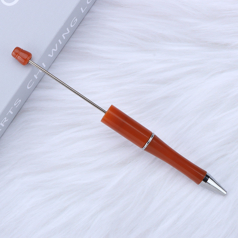 Creative handmade beaded pen DIY beaded multi-color spinning ballpoint pen hot-selling educational student stationery wholesale