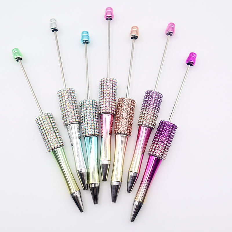 Colorful Diamond Bead Pen – DIY Gradient Sparkle Ballpoint Pen, High-Value Puzzle Gift for Students (Wholesale)