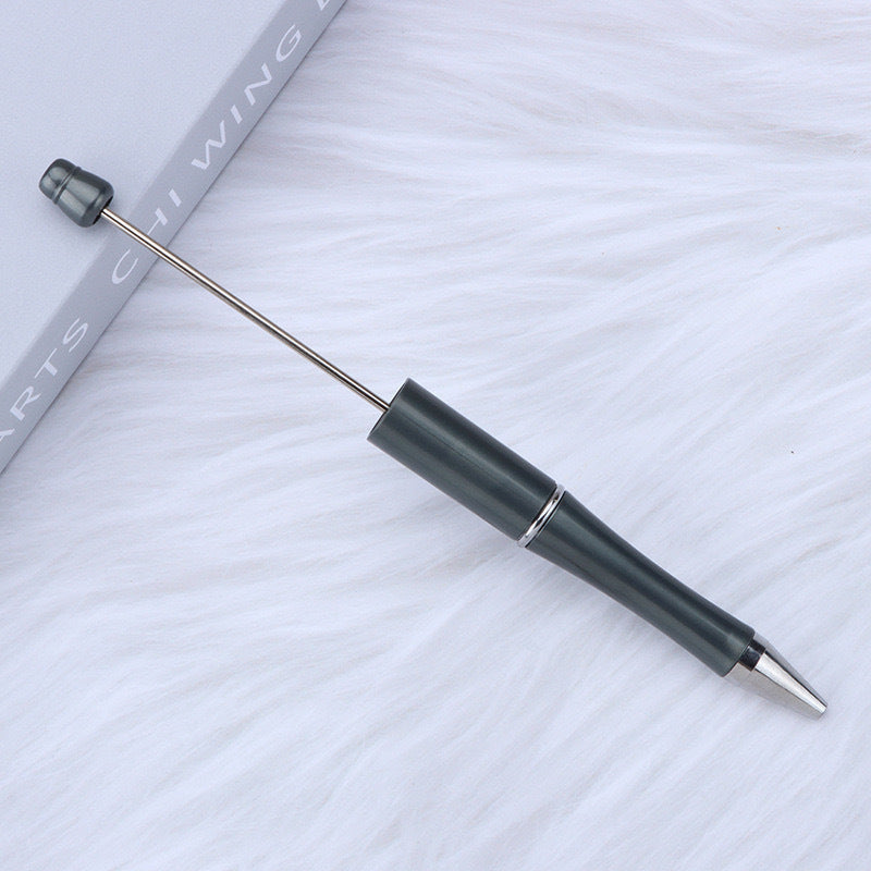 Creative handmade beaded pen DIY beaded multi-color spinning ballpoint pen hot-selling educational student stationery wholesale
