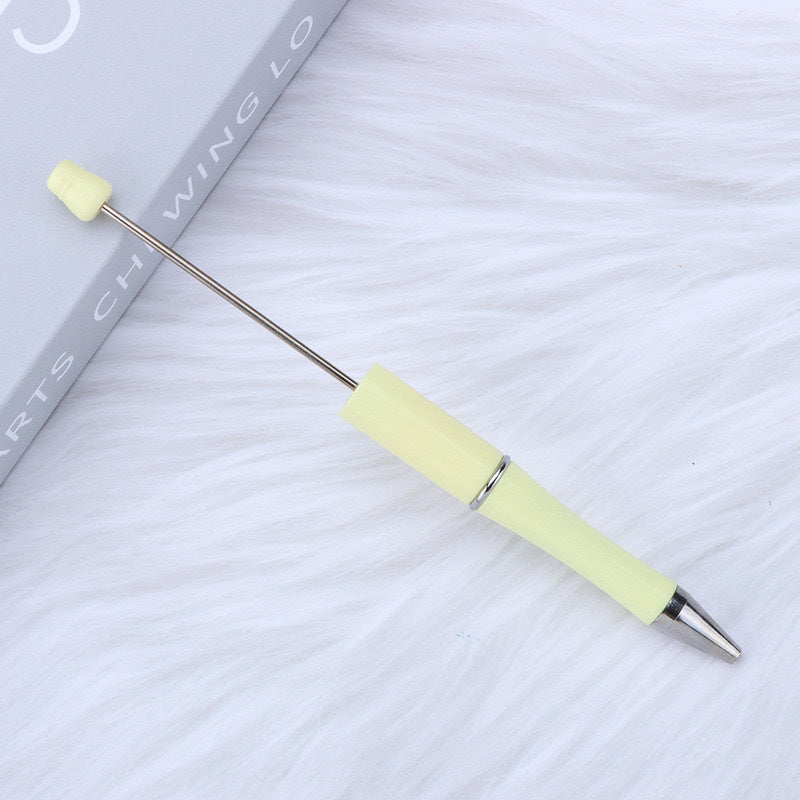 Creative handmade beaded pen DIY beaded multi-color spinning ballpoint pen hot-selling educational student stationery wholesale