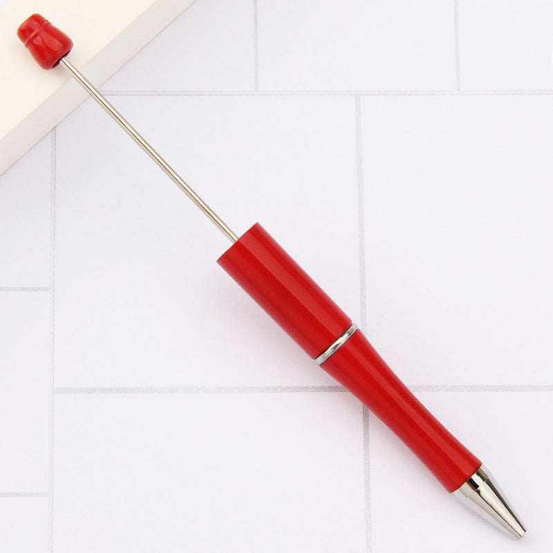 Creative handmade beaded pen DIY beaded multi-color spinning ballpoint pen hot-selling educational student stationery wholesale