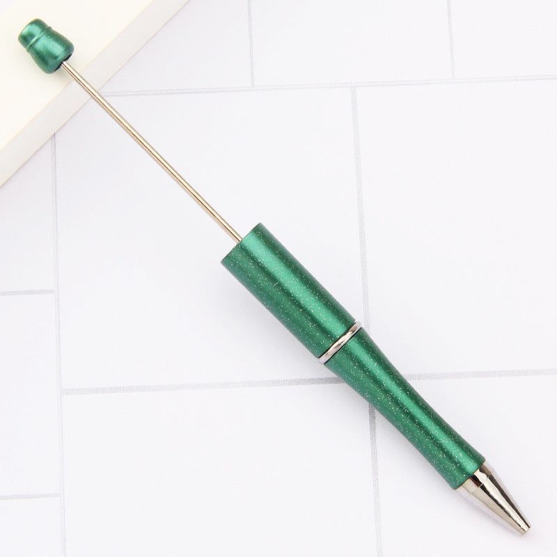 Creative handmade beaded pen DIY beaded multi-color spinning ballpoint pen hot-selling educational student stationery wholesale