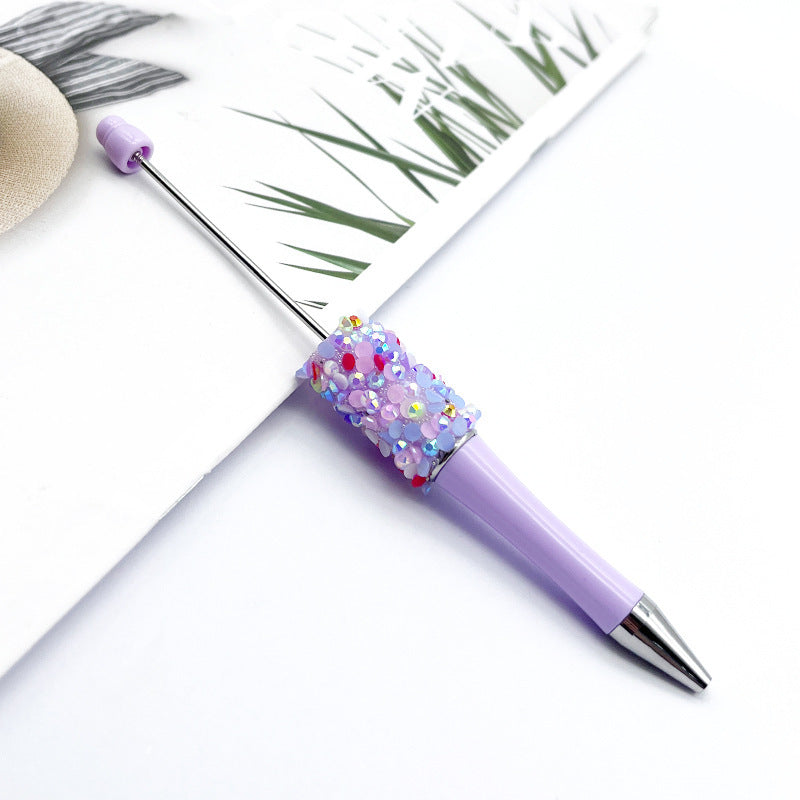 DIY Petal Sequin Bead Pen – Handmade Resin Patch Multicolor Ballpoint Pen, Stylish Signature Pen for Students (Wholesale)