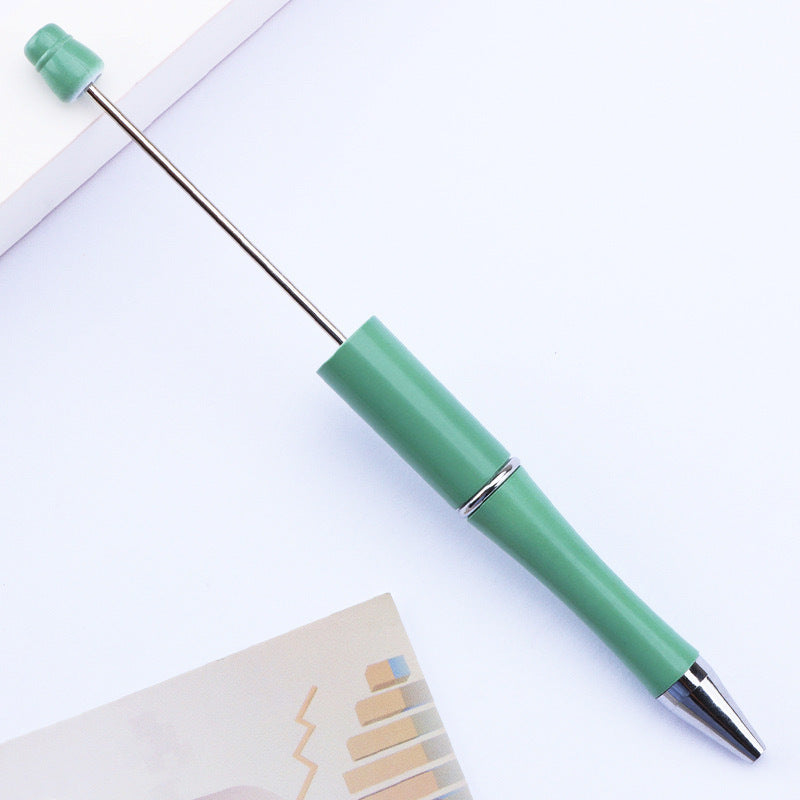 Creative handmade beaded pen DIY beaded multi-color spinning ballpoint pen hot-selling educational student stationery wholesale