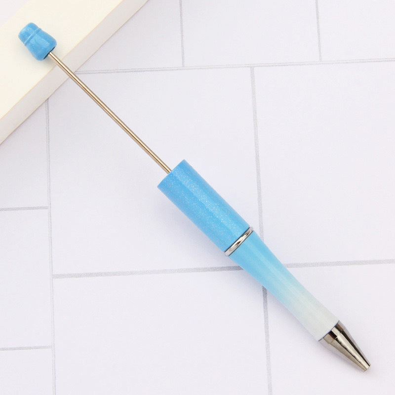 Creative handmade beaded pen DIY beaded multi-color spinning ballpoint pen hot-selling educational student stationery wholesale