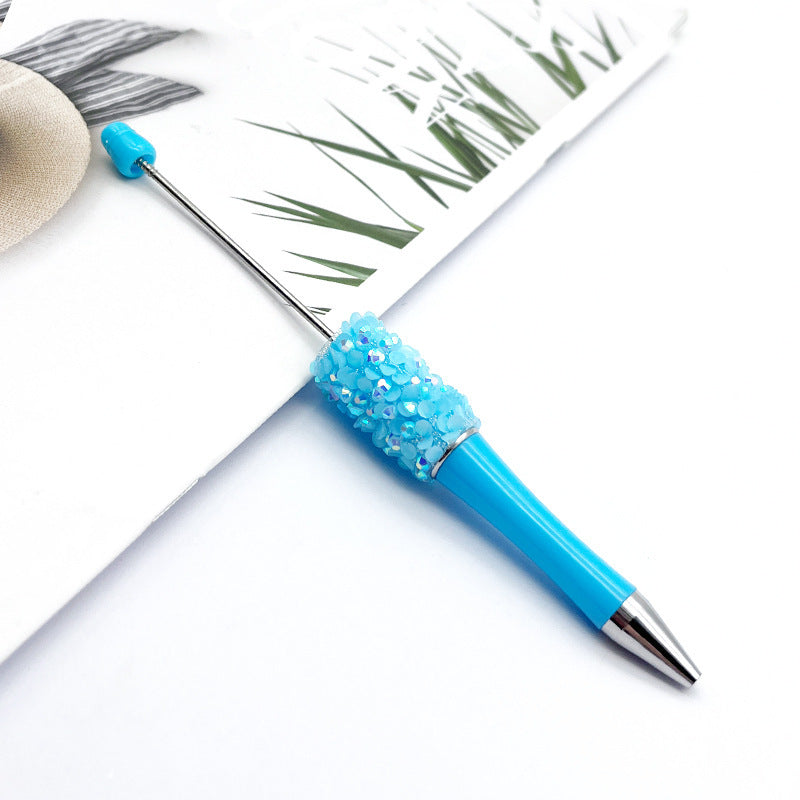 DIY Petal Sequin Bead Pen – Handmade Resin Patch Multicolor Ballpoint Pen, Stylish Signature Pen for Students (Wholesale)