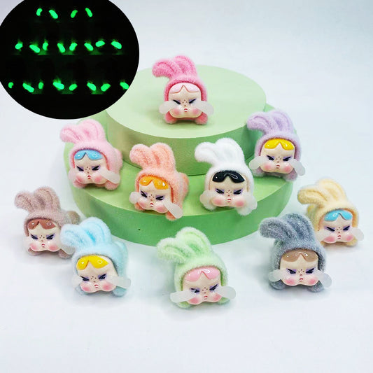 New Luminous Flocked Crying Baby Doll – DIY Resin Jewelry & Car Ornament