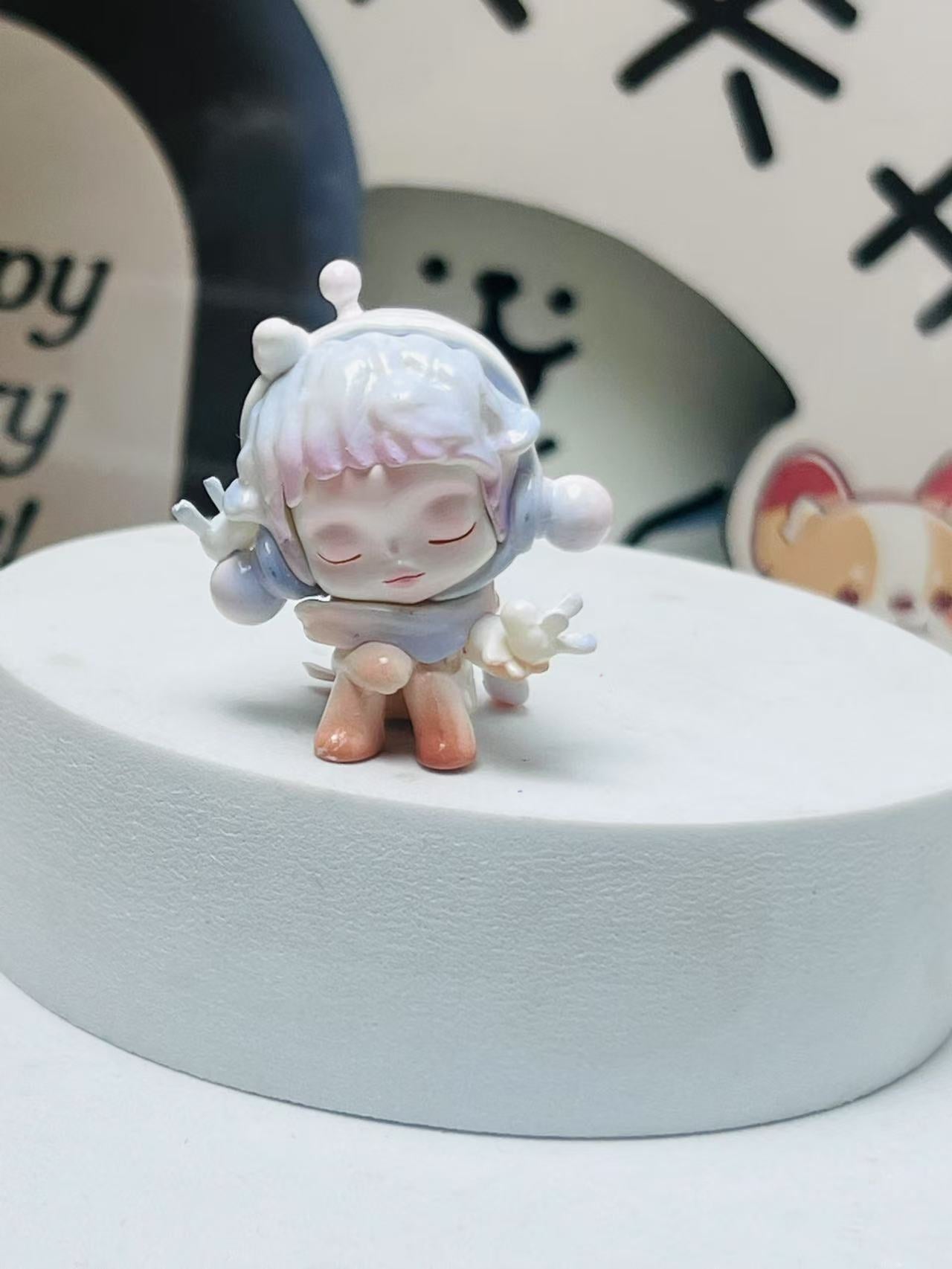 SKULLPANDA temperature series cute grain punchable sp8 generation tide play figure toy ornament doll ornament