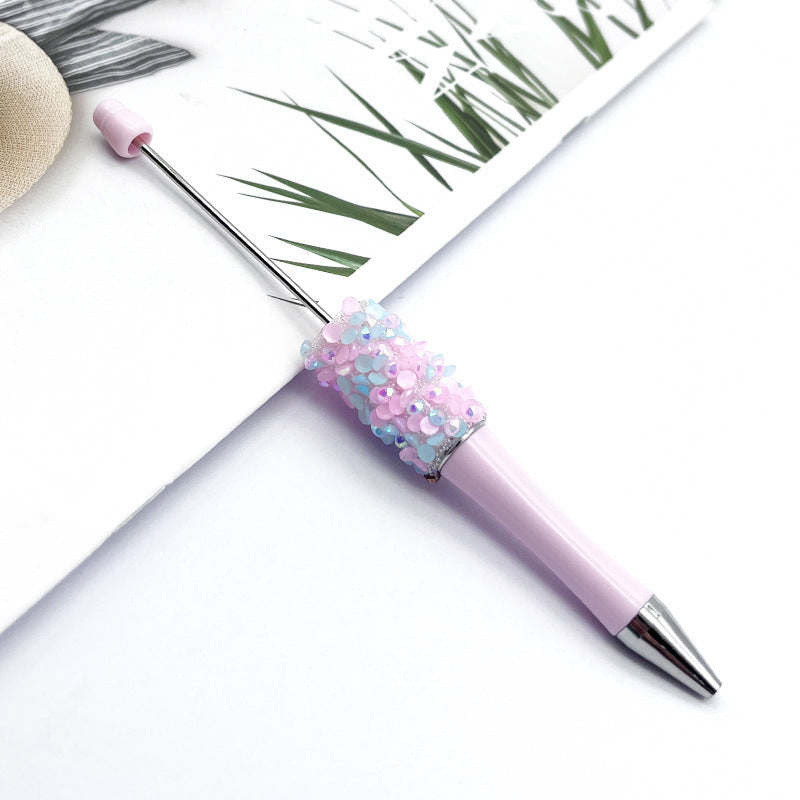 DIY Petal Sequin Bead Pen – Handmade Resin Patch Multicolor Ballpoint Pen, Stylish Signature Pen for Students (Wholesale)