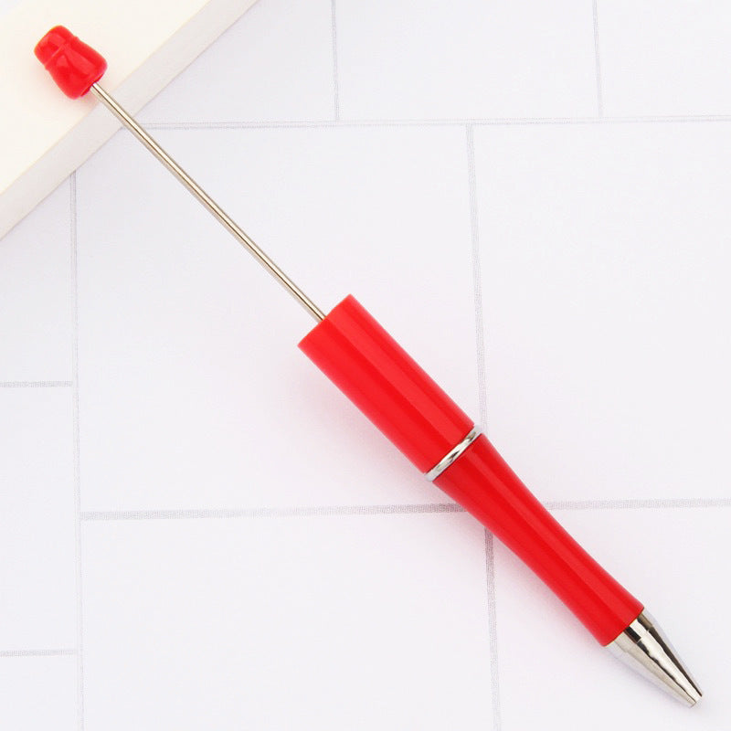 Creative handmade beaded pen DIY beaded multi-color spinning ballpoint pen hot-selling educational student stationery wholesale